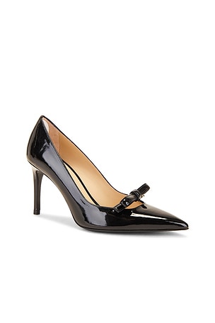 Stuart Weitzman Felicity Bow 85 Pump in Black