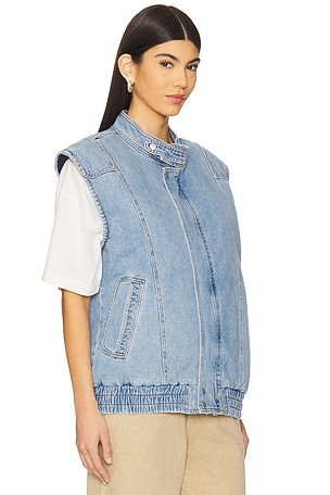 Seventy + Mochi Juno Sleeveless Jacket in Blue