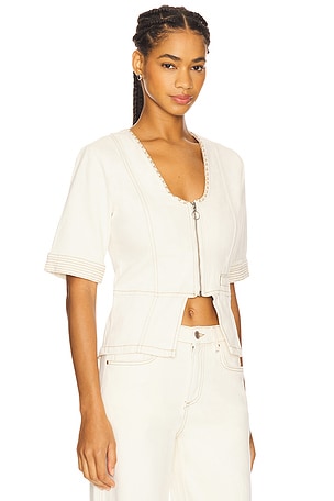 Seventy + Mochi Lea Top in White
