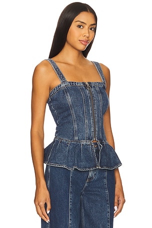 Seventy + Mochi Mila Top in Blue