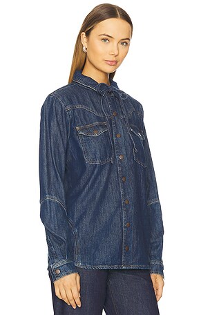 Seventy + Mochi Mia Shirt in Blue. Size XS. Also