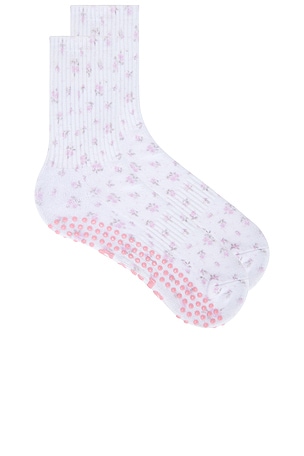 Pink Blossom Grip Socks Souls.