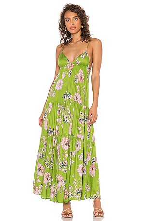 Solstice Trapeze Maxi Dress Sun Becomes Her