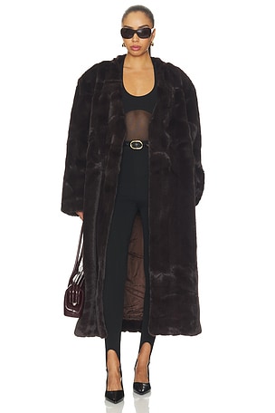 Dhanila Faux-fur Coat Source Unknown