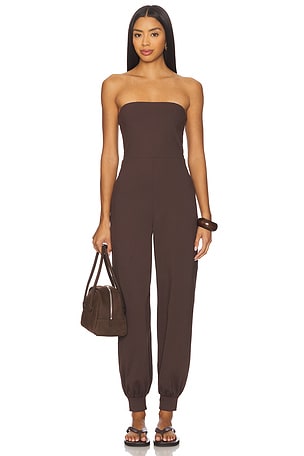 Strapless Cuffed Ankle Jumpsuit Susana Monaco
