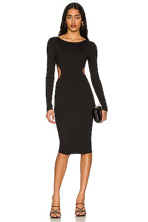 susana monaco cut out dress Susana Monaco Cut Out Dress in Snapdragon