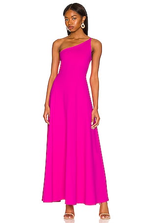 Susana Monaco One Shoulder String Maxi Dress in Magenta | REVOLVE Susana Monaco One Shoulder String Maxi Dress in Magenta | REVOLVE
