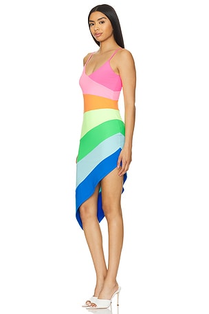 Susana Monaco Colorblock Mini Dress in Pink