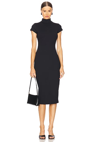 Mock Neck Short Sleeve Dress Susana Monaco