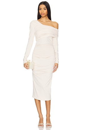 One Off Shoulder Long Sleeve Dress Susana Monaco