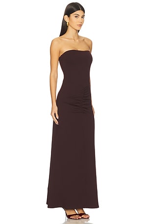Susana Monaco Tube Gathered Front Dress in Burgundy. Size XS. Also