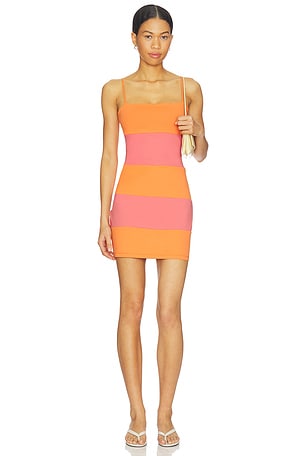String Colorblock Mini Dress Susana Monaco
