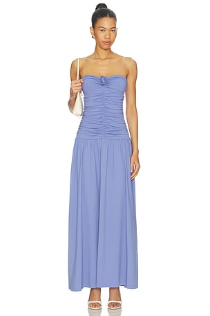 Center Gathered Flower Tube Dress Susana Monaco