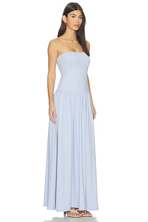 SusaN/A moN/Aco tube drop waist maxi dress en color bebe azul