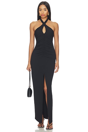 Cross Front Gathered Front Dress Susana Monaco