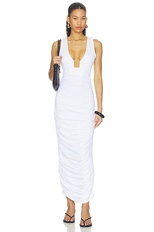 Square Wire Gathered Tank Dress Susana Monaco