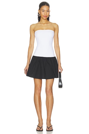 Poplin Tube Drop Waist Dress Susana Monaco
