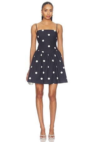 Polka Dot Tie Back Dress Susana Monaco