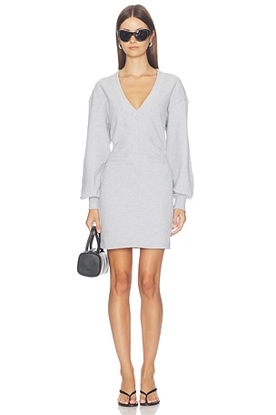 Fleece V Long Sleeve Dress Susana Monaco