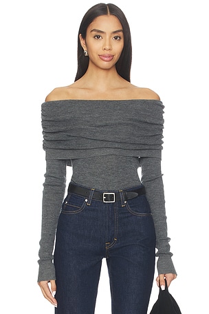 Light Merino Off Shoulder Sweater Susana Monaco