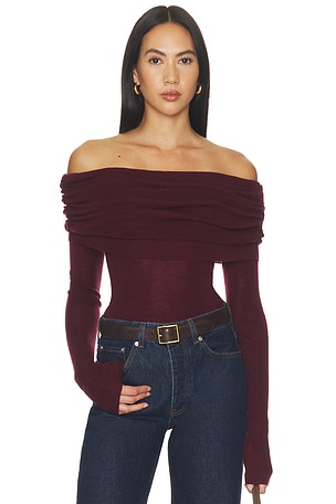 Light Merino Off Shoulder Sweater Susana Monaco