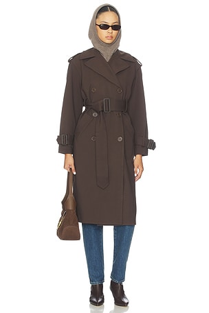 Double Knit Trench Coat Susana Monaco