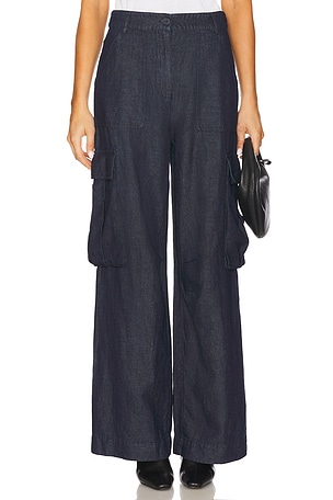 Cargo Linen Denim Pant Susana Monaco