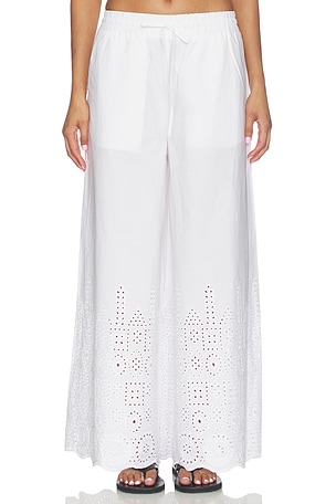 Embroidered Wide Leg Pant Susana Monaco