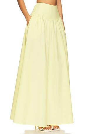 Susana Monaco Drop Waist Skirt in Lemon