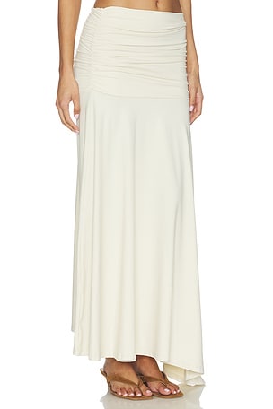 Susana Monaco Gathered Skirt in Lemon