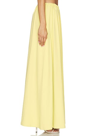Susana Monaco High Slit Wrap Skirt in Yellow. Size XL. Also