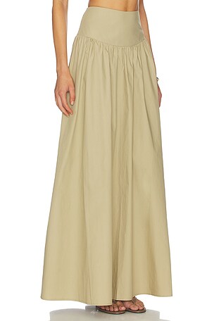 Susana Monaco Drop Waist Skirt in Beige