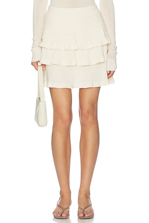 Light Merino Tiered Sweater Skirt Susana Monaco