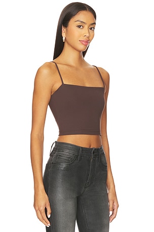 Susana Monaco Essential String Top in Brown. Size S. Also