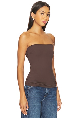 Susana Monaco Essential Tube Top in Brown. Size XS. Also