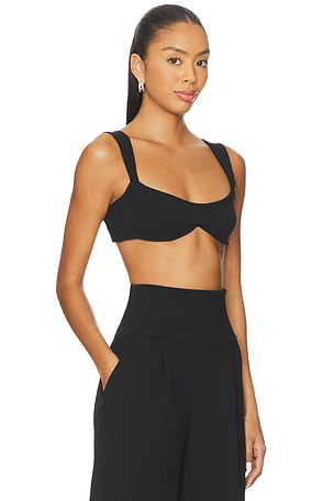 Susana Monaco Bralette Top in Black. Size XS. Also