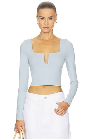 Square Wire Long Sleeve Top Susana Monaco