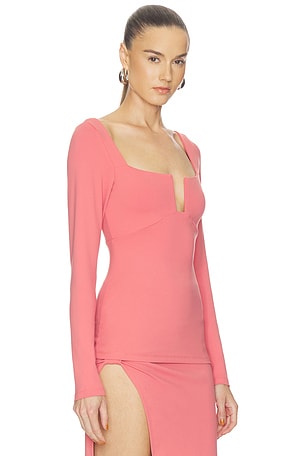 Susana Monaco Square Wire Top in Rose