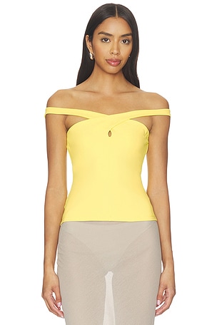 Cross Front Top Off Shoulder Top Susana Monaco