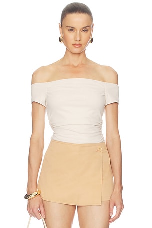 Off Shoulder Short Sleeve Top Susana Monaco