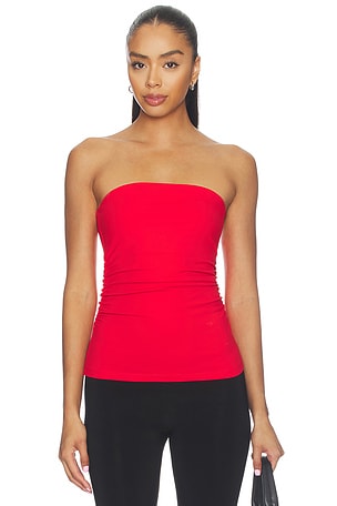 Waist Gathered Tube Top Susana Monaco