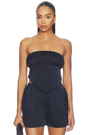 Satin Scarf Tube Top Susana Monaco