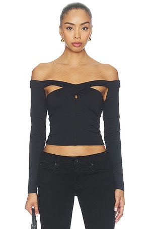 Cross Over Longsleeve Top Susana Monaco
