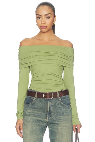 Extra Gathered Off Shoulder Top Susana Monaco