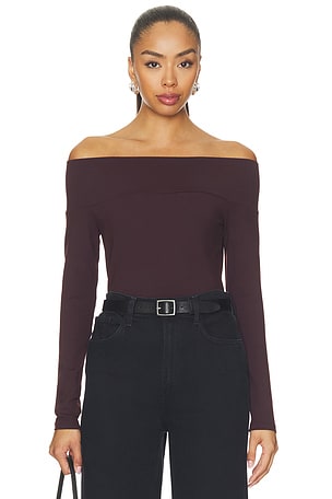 Off Shoulder Long Sleeve Top Susana Monaco