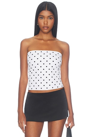Polka Dot Tube Top Susana Monaco