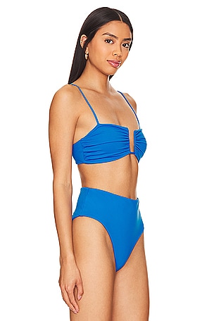 Susana Monaco Wire Bikini Top in Blue