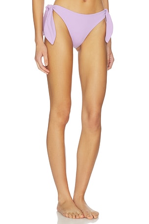 Susana Monaco Adjustable Tie Swim Bottom in Purple