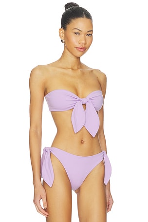 Susana Monaco Removable Tie Bandeau in Purple
