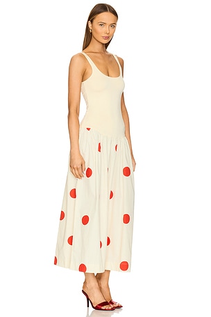 SWF Stretch Singlet Midi Dress in Ivory. Size XL. Also